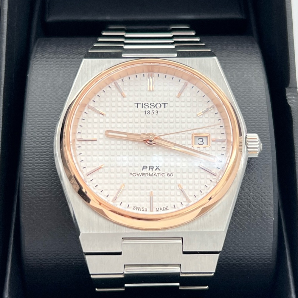 Tissot PRX Powermatic 80 Rose Gold Automatic Men’s Watch. T1374072103100…